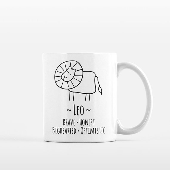 Leo Mug Leo Gift for Him Leo Zodiac Gift for Her Zodiac Mug Zodiac Sign Gift Horoscope Gift Astrology Gift Leo Coffee Mug