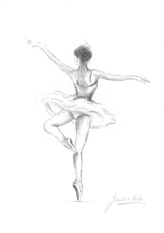 BallerinaDruck BallerinaSkizze Druck Zeichnung Bild