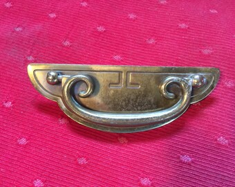Set solid brass art nouveau drawer pulls