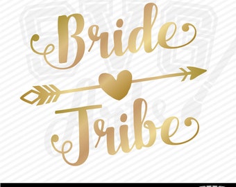 Bride Tribe and Bride Cut Files - 2 designs plus design elements to create your own as you like - svg, eps, dxf, & jpg formats