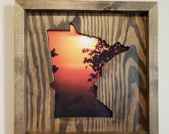 Minnesota Shadow Box Picture Frame