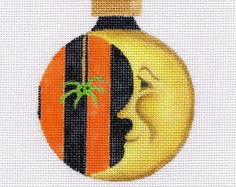 Halloween Moon Needlepoint Ornament - Jody Designs B145
