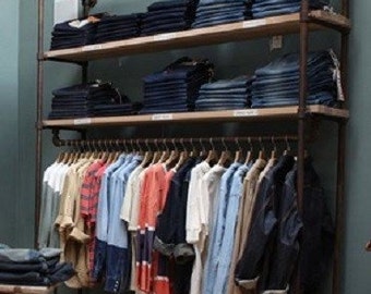 Clothing Garment Wall Rack 60" Wide Retail Store Fixture