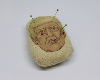 Donald Trump Voodoo Doll/ Pin Cushion/Donald Trump Stress Ball/Republican Trump Gift Idea/Illustration/Print/Funny Christmas Gift/Plush Doll