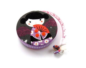 Measuring Tape Kokeshi Dolls Retractable Tape Measure