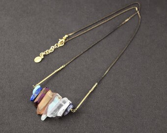 ARCOIRIS• Necklace with eight different gemstones