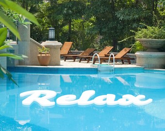 Floating Custom Letters Pool Decor -- Logos, monograms, words and symbols!