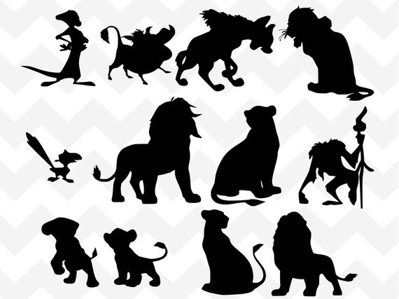 Disney Bundle SVG Lion King SVG Simba svg Scar svg Timon