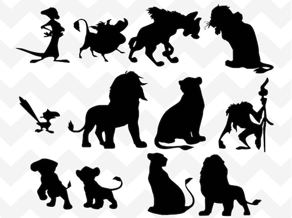 Disney Bundle SVG Lion King SVG Simba svg Scar svg Timon