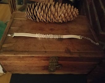 Lovely bracelet with clasp with words stating : I am enough
