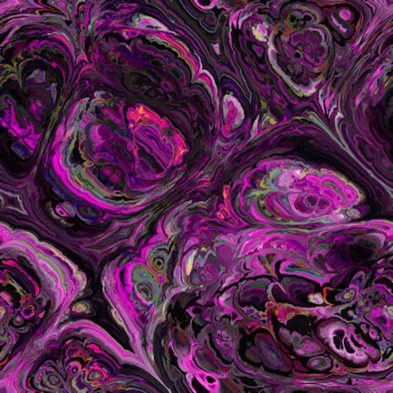 Handmade Purple Pink Grey Velvet Upholstery Fabric Kaleidoscope Green Blue Red Shimmer Fiber Art Fabric