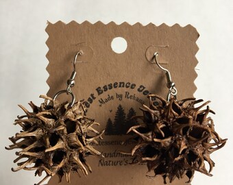 Sweet Gum Pod Earrings