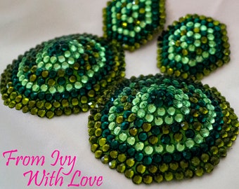 Burlesque Pasties - green, two sizes