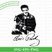 Elvis Presley Guitar and Signature svg png eps cut file
