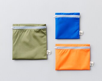 Mountain trio ~ reusable sandwich and snack bags ~ Reusable snack and sandwich zipper bags