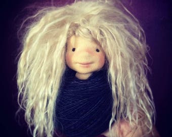 Custom Fiber Art Doll 13" made to order first payment