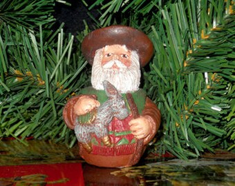 2 1/2" Mini Cowboy Santa, Hand Painted Santa, Resin Santa, Santa Claus, Western Santa, Santa, Christmas Ornament, New York Treasures