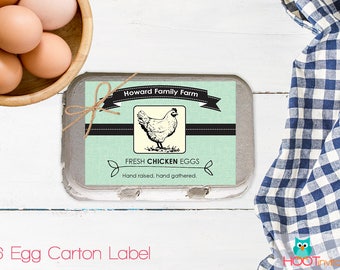 egg carton labels etsy