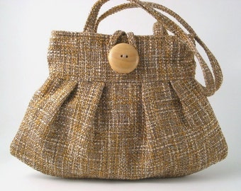 retro purse, brown handbag, shoulder handbag, small tote bag, shoulder bag, retro handbag, shoulder purse, retro bag