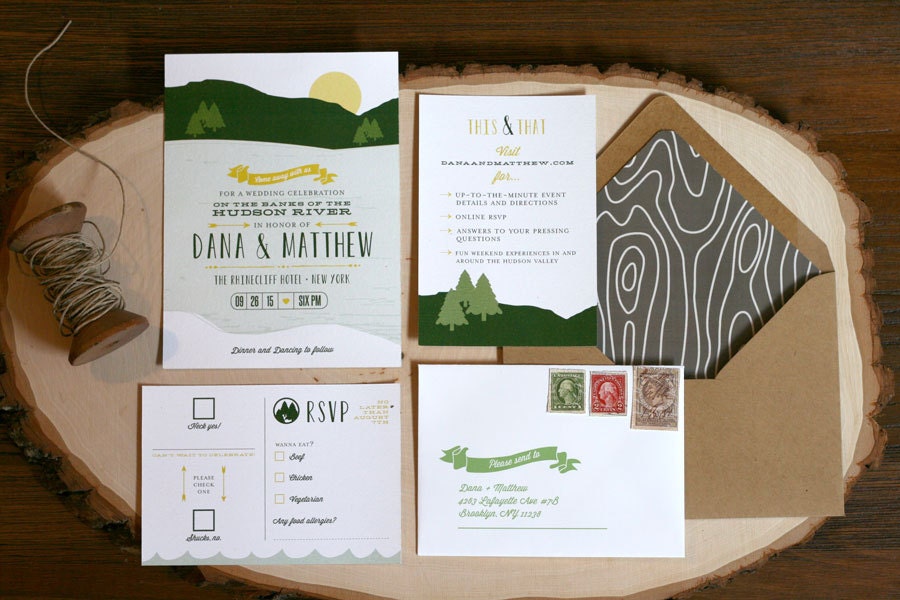 themed wedding invitations