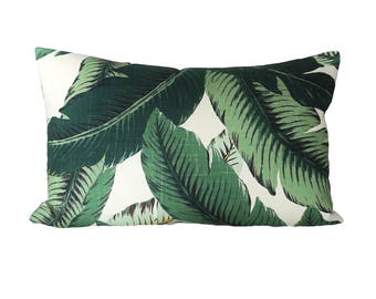 READY TO SHIP - 15x24 Banana Palm Linen pillow cover (sized for 16x26 insert)