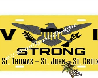 Virgin Islands Strong License Plates