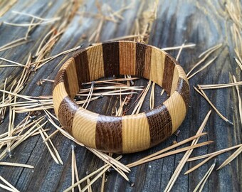 Wooden Jewelry, Wood Bangle, Wooden Bracelet for Women, Gift for Her
