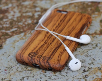 OXSY Zebrawood Genuine Solid Wooden Case - Apple iPhone 7