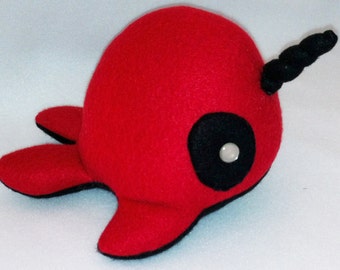 Deadpool Narwhal Plush Toy Narpool