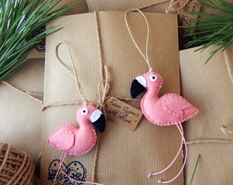 Two flamingo ornaments.Sweet couple from Cyprus.Pink flamingo ornaments.From Cyprus with Love