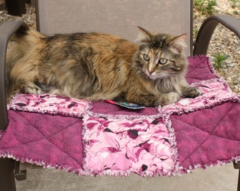 Cat Bed, Cat Blanket, Small Dog Blanket, Pet Blanket, Fabric Pet Blanket, Handmade Pet Bed, Pet Couch Cover, Pet Supplies, Travel Pet Bed