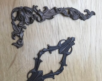 Jewellery and Scrapbook Making Vintaj Natural Brass Filigree Embellishments/Wraps