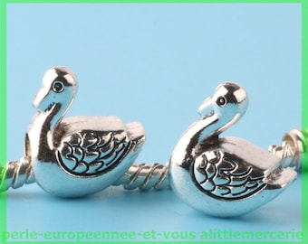 Pearl European N199 bird for bracelet charms