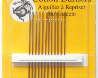 Size 7 Cotton Darners, Needles for Back-Basting