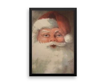 The Real Santa framed poster print