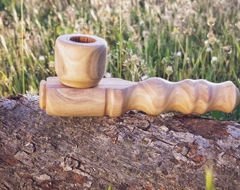 Very unique and rare woodgrain Arbutus/Madrona smoking pipe, smoking pipe, wood pipe for recreational smokers