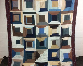 Vintage Log Cabin Quilt