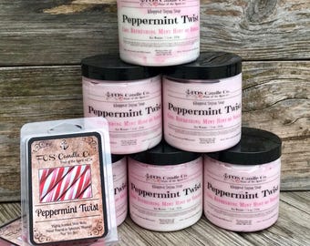 Sugar Scrub ~ Whipped Sugar Scrub ~ Whipped Soap ~ Exfoliating Soap ~ PEPPERMINT TWIST ~ Shaving Soap ~ Clean ~ Soap Scrub ~ Winter ~ Candy