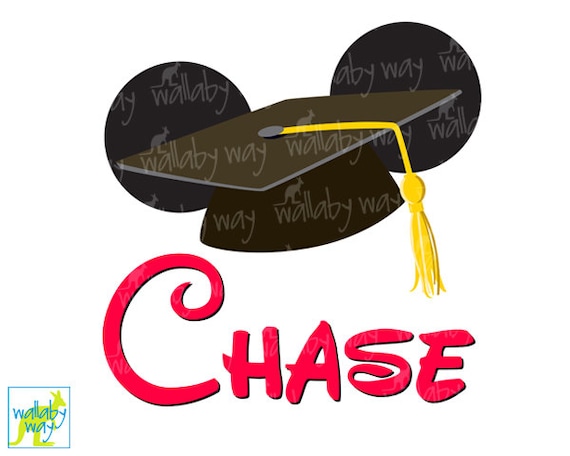 Download Disney Graduation Mickey Ears Printable Iron On Transfer Diy
