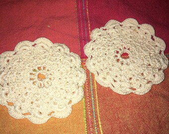 Handmade Doily Coasters
