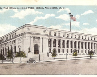 Vintage Postcards....New City Post Office, Adjoining Union Station, Washington, D.C. ....Unused...no. 3424