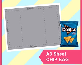 chip bag template for word chip bag template etsy chip bag template for word chip bag template etsy