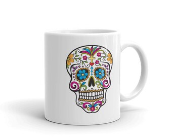 Day of the Dead Sugar Skull Dia De Los Muertos Mug