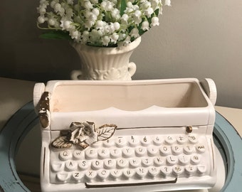RARE! 1960s Lefton Typewriter planter