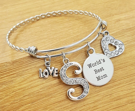 Gifts for Mom Mom Bracelet Mom Jewelry Mothers Day Gift Mom Gifts Mom Gifts from Daughter Mom Gifts from Son Worlds Best Mom Mother Gift