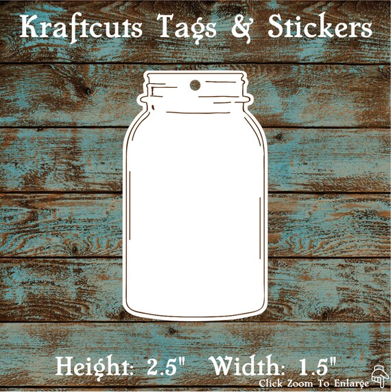 Favor or Gift Tags - Mason Jar Tags #694 - Quantity: 30 Tags