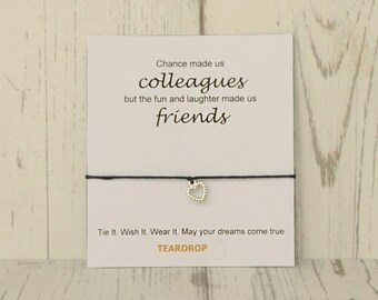 Chance made us colleagues Wish String Bracelet