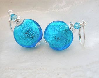 Blue Murano Glass Earrings - Exclusive