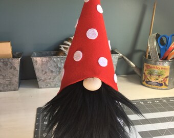 Summer Polka Dot Toadstool Gnome
