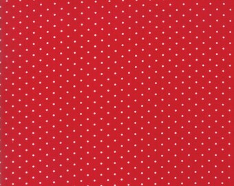 Sugar Plum Christmas Dot Candy Red fabric by Bunny Hill Designs for Moda Fabric #2918-16